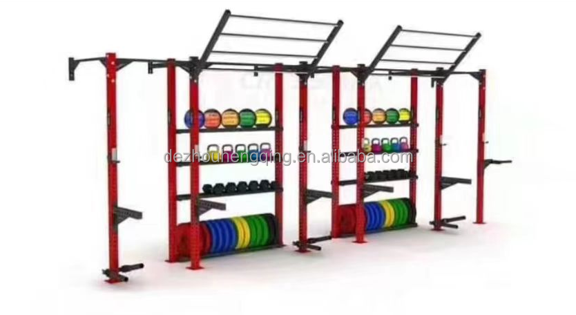 Commercial Bodybuilding Gym Power Exercise System equipment Multi-Functional fitness rig freestanding