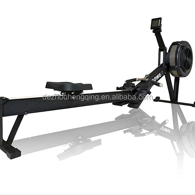 Magnetic boater rowing machine air rower for commercial gym fitness