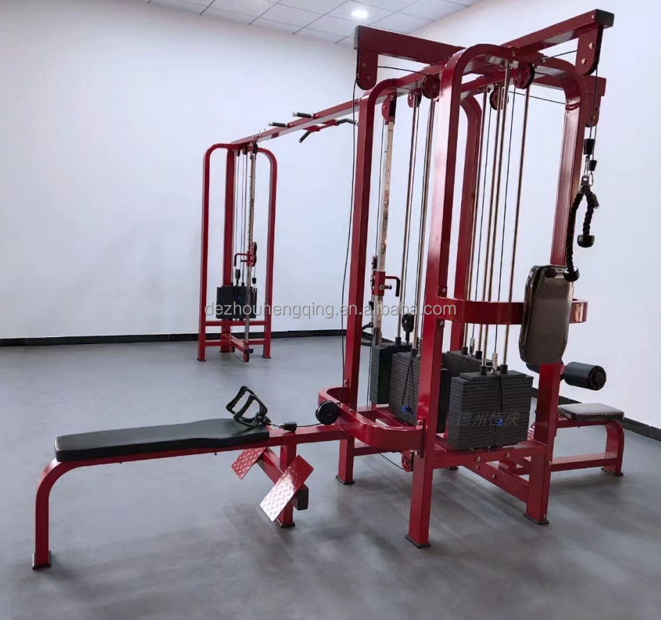 Multi Functional Home Gym Strength Training  Sports Equipment  HQ-1100 5 Station Cable Crossover Machines