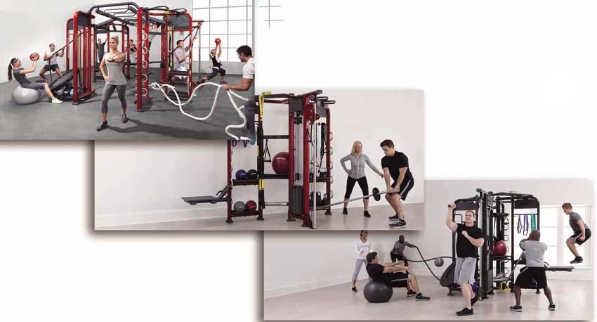 Home Gym Multi Functional Trainer Four Station Fitness Equipment