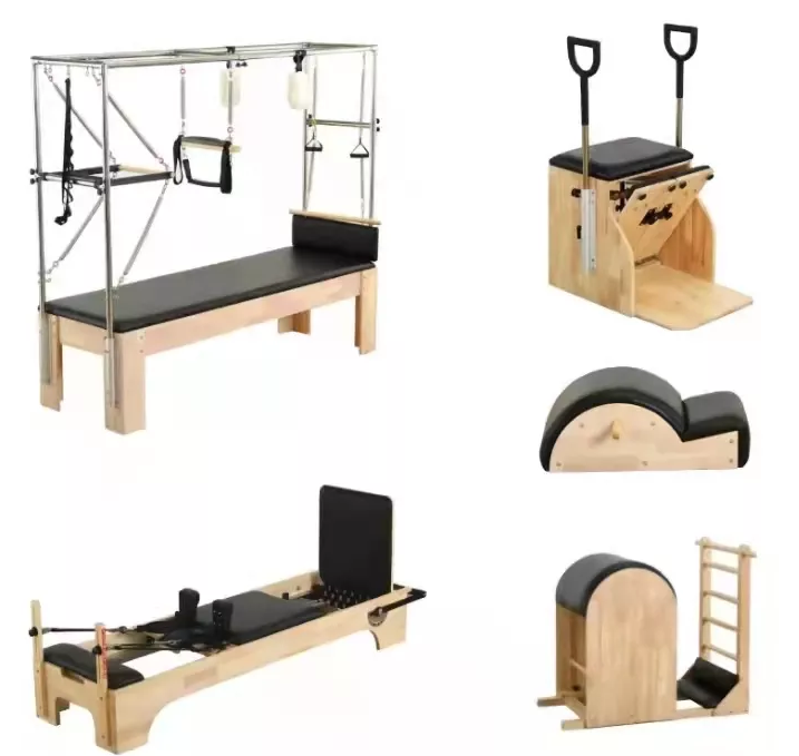 Customized Home Commercial  Gym Studio Logo Maple Wood Yoga Springs Bed Pilates Reformer
