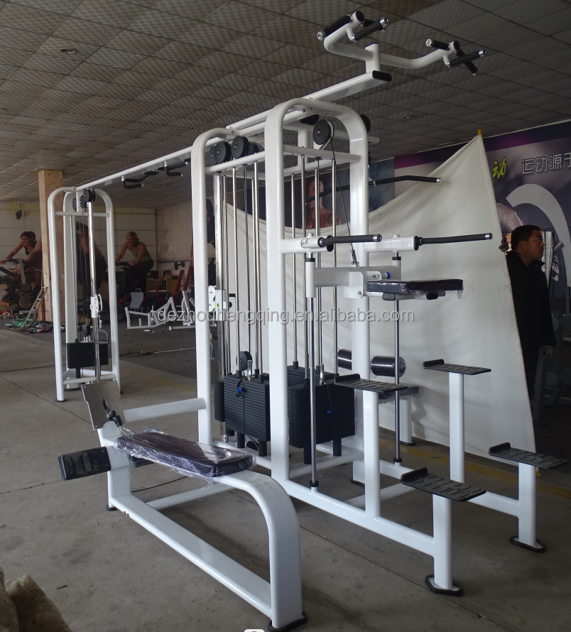 Good Design 5 station Multi Gym Strength Training Machines Crossover Cable Jungle Exercise Equipment